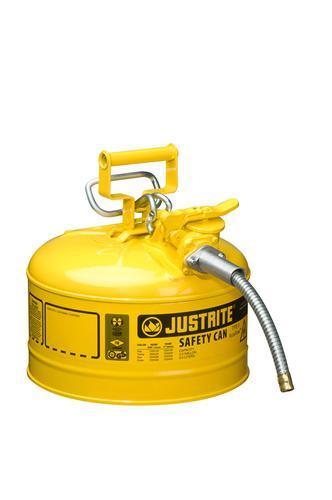 Type II AccuFlow™ Safety Cans for various types of liquids, Justrite