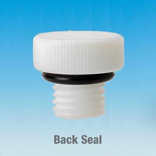 Plug Stoppers with Back Seal, Nylon or PTFE, Ace Glass Incorporated