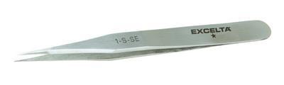 Tweezers with Straight Fine Tips, Style 1, Excelta