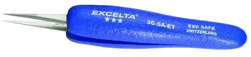 Tweezers, Ergonomic ESD-Safe Cushioned Grip, Excelta