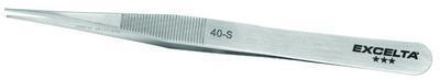 Three Star™ Tweezer, Straight with Fine Hole in Tip, EXCELTA®