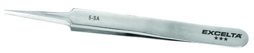 Tweezers with Straight Taper Relieved Ultra Fine Tip, Style 5, Excelta