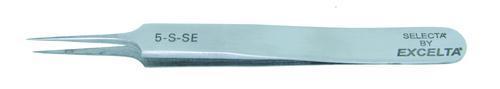 Tweezers with Straight Taper Relieved Ultra Fine Tip, Style 5, Excelta