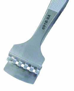 Tweezer, Bent Handle Wafer Handling with Teeth, EXCELTA®