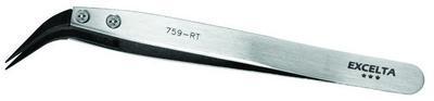 Carbofib Three Star Tweezers, Soft ESD Replaceable Tip, Excelta