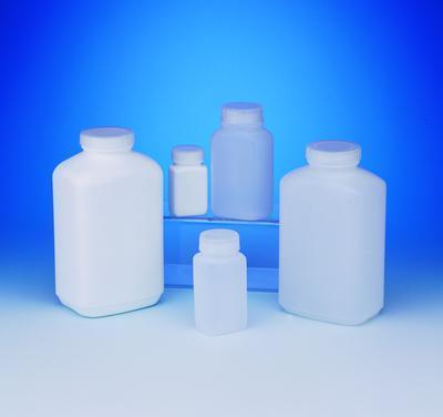 SCIENCEWARE® Square Edge Wide Mouth Bottles, Polystormer™, Bel-Art