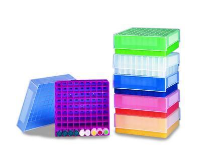 81-Well Microtube Storage Boxes, Heathrow Scientific®