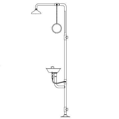 Safe-T-Zone® Traditional Series Combination Station, Model SE-694, Speakman®