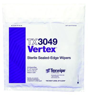 STERILE VERTEX® Polyester High Sorption Wipers, ITW Texwipe