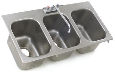 Drop In Sink, Self Rim Design, Three Bowl, Eagle MHC