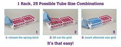 SCIENCEWARE® Switch-Grid™ Test Tube Racks, Bel-Art