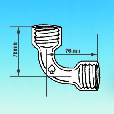 Air Sampling Sweep Elbow, Ace Glass Incorporated