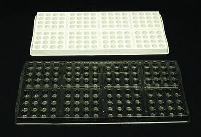 TRAY BIOASSAY 128CEL CLR CS120